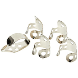 JIM DUNLOP 33P025 Nickel Silver Finger & Thumbpicks  025  5Players Pack
