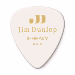 Dunlop 483R01XH Genuine Celluloid  White  Extra Heavy  72/Bag