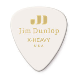 Dunlop 483R01XH Genuine Celluloid  White  Extra Heavy  72/Bag