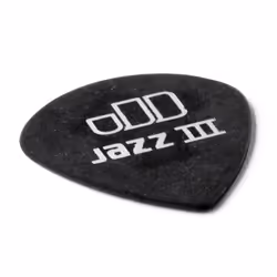 Dunlop 482P.73 Tortex Pitch Black Jazz III  .73mm  12/Player's Pack