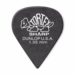 JIM DUNLOP 412P135 Sharp Black 135mm 12Players Pack