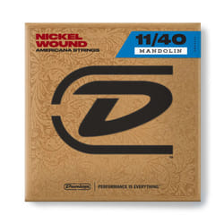 JIM DUNLOP DMN1140 Mandolin Strings  Nickel  Medium  .011-.040  4 Strings/Set