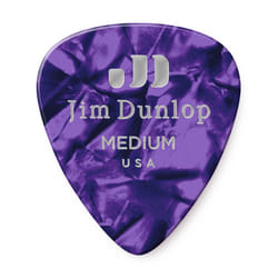 JIM DUNLOP 483P13MD Genuine Celluloid  Purple Pearloid  Medium  12/Player's Pack