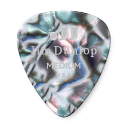Jim Dunlop Dunlop 24483145112 Celluloid Guitar Picks  Medium  Abalone  12-Pack