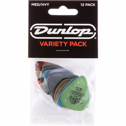Dunlop Pick Variety Pack Assorted Medium/Heavy 12/Player's Pack
