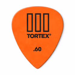 Dunlop Manufacturing Tortex TIII, Orange, Monochromatic, Jazz, 0.6 mm, Polybag, 12 pc(s)