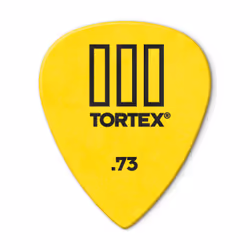Dunlop Manufacturing Tortex TIII, Yellow, Monochromatic, Jazz, 0.73 mm, 72 pc(s)