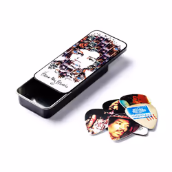 JIM DUNLOP JHPT07M Jimi Hendrix Hear My Music Pick Tin Assorted Medi