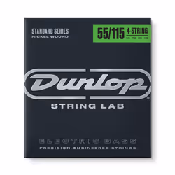 Dunlop DBN55115 Nickel Wound Bass Strings Extra Heavy .055-.115 4 Strings/Set