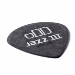 Dunlop 482R1.5 Tortex Pitch Black Jazz III  1.5mm  72/Bag
