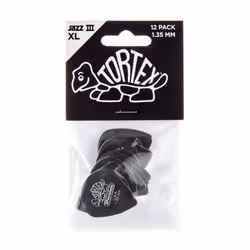 JIM DUNLOP Jazz III XL  Black  1.35mm  12/Player's Pack