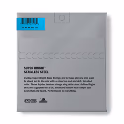 Jim Dunlop DBSBS45125 Md-5/St Bass Super Bright Stainless Steel Bass String