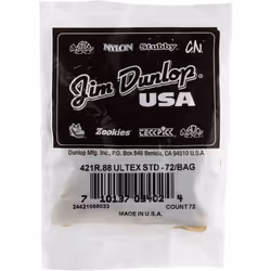 Jim Dunlop Ultex Standard .88mm Guitar Picks - 72 Pack