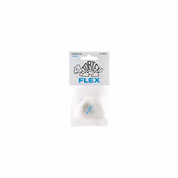 Jim Dunlop Dunlop Tortex Flex Triangle 1.0mm Blue Guitar Pick-6 Pack 456P1.0