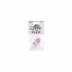 Jim Dunlop Dunlop Tortex Flex Triangle 1.14mm Purple Guitar Pick-6 Pack 456P1.14