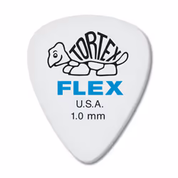 Jim Dunlop Dunlop Tortex Flex Standard 1.0mm Blue Guitar Pick-72 Pack 428R1.0