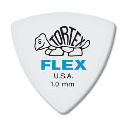 Jim Dunlop Dunlop Tortex Flex Triangle 1.0mm Blue Guitar Pick-72 Pack 456R1.0