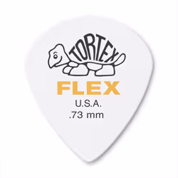 Jim Dunlop Tortex Flex Jazz III 73mm White Guitar Picks (468R.73)