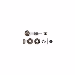 Jim Dunlop Black Nickel Dual Design Guitar Strap Locks (SLS1036BN)