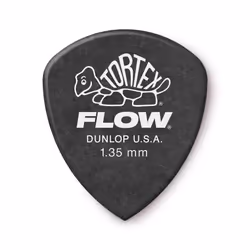 Dunlop Tortex Flow Standard 1.35mm Guitar Picks Black