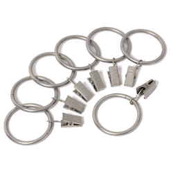 Metal Curtain Clip Rings 2 Inch Interior Diameter Set of 14 (Nickel Sa