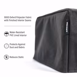 Crosley AC1055A-BK Fabric Turntable Dust Cover  Black