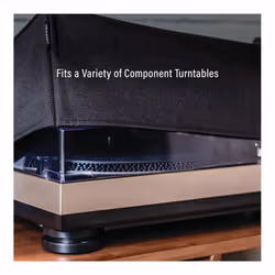 Crosley AC1055A-BK Fabric Turntable Dust Cover  Black