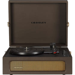 Crosley CR8017B-CO Voyager Vintage Portable Vinyl Record Player Turntable with Bluetooth in/Out and Built-in Speakers  Cocoa