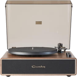 Crosley CR6046A-WAGL Stave 2-Speed Bluetooth Record Player Turntable with Built-in Speakers  Walnut