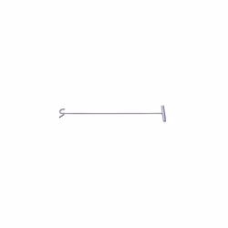 United Pacific Heavy-Duty Chrome Plated 5th Wheel Pin Puller Solid Steel Rod w/5in Wide Handle (31"" - S-Hook)