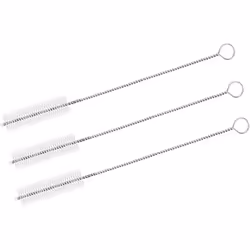 Marbe Replacement Straws for Thermos Funtainer 12 Ounce Bottle  3 Pieces Straw Cleaning Brushes Safe to Use for Adult and Children stainless-steel