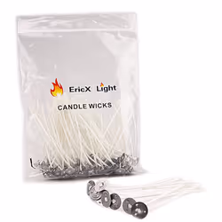 EricX Light 100 Piece Cotton Candle Wick 3.5 Pre-Waxed & Cotton Core for Candle Making Candle DIY