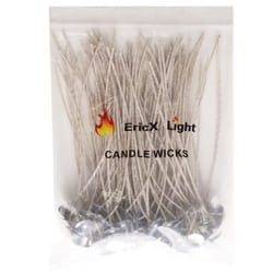 EricX Light 100 Piece 8 inch Soy Wax Candle Wick Cotton & Paper Interwoven core Large for Candle Making Candle DIY