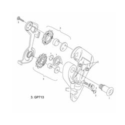 SRAM Rear Derailleur Pulley Kit 2004 X9, 9.0Sl / 2003 9.0