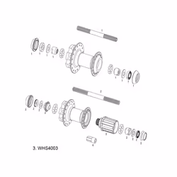 SRAM Wheel Spare Parts Kit Freehub Body, MTH 406