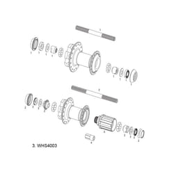 SRAM Wheel Spare Parts Kit Freehub Body, MTH 406