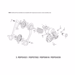 SRAM Rear Derailleur B-Screw And Limit Screw Kit X9 Type 2 / 2011X9 10 Speed
