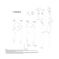 RockShox Front Suspension Service Hydraulic Hose Clamp / Lower Leg