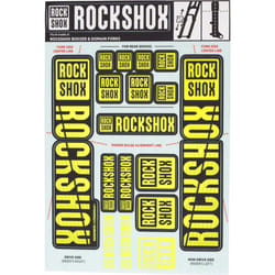 RockShox Fork Decal Kit - 35mm Dual Crown  Yellow