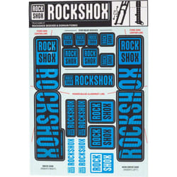 RockShox Fork Decal Kit  35mm Dual Crown  Blue
