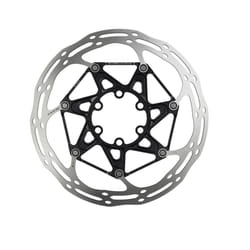 SRAM Rotor Centerline 2 Piece With TI SRAM Rotor Bolts Rounded - 180 MM, Black
