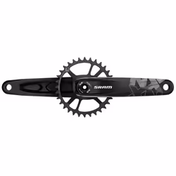 SRAM Crank NX Eagle Fat 4" Dub 12S W 30T X-Sync 2 Steel Chainring - 165 MM, Black