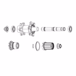 Zipp Wheel Freehub Kit SS 176 / 177 11 Speed - SRAM, One Colour