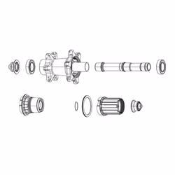 SRAM Zipp Wheel Freehub Kit 10 Speed Driver Body Kit Zipp Zm2