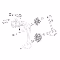 SRAM Spare Rear Derailleur B-Bolt / B-Screw / Limit Screws Red 36T Etap AXS