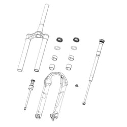 Rockshox Fork Damper Assembly Remote 3P Rush Rl3 120-140 MM 27.5 / 29 Includes Comp And Reb Knobs Pike C1 Scott 120-140 MM