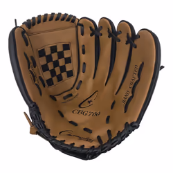 Champion Sports Leather Front Vinyl Back Fielders Glove (Left-Handed 12-Inch)