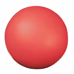 Champion Sports 7 Inch Coated High Density Foam Ball  Red