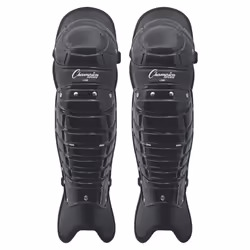 Champion Sports Umpire Leg Guards: Single Knee Umpires Shin Guard for Baseball & Softball - Pair of 16.5"""" Umpiring Shin Pa ...