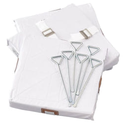 Champion Sports mens Quilted Cover & 2 Straps (14"""" x 14"""" 2"""") baseball and softball bases  White  One Size US